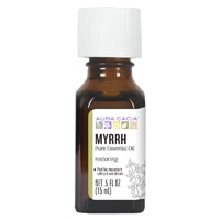 Органическое чистое эфирное масло мирры Aura Cacia — 0,25 жидких унций Aura Cacia