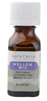 Aura Cacia Pure Aromatherapy Mellow Mix с лавандой и сандаловым деревом — 0,5 жидких унций Aura Cacia