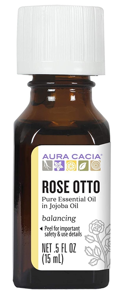 Эфирное масло Aura Cacia Pure в масле жожоба Rose Otto -- 0,5 жидких унций Aura Cacia