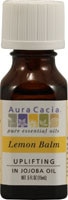 Aura Cacia Pure Essential Oil Лимонный бальзам с маслом жожоба -- 0,5 жидких унций Aura Cacia