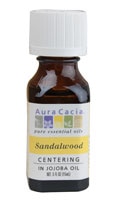 Aura Cacia Pure Эфирное масло сандалового дерева в масле жожоба -- 0,5 жидких унций Aura Cacia