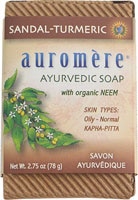 Аюрведическое мыло Auromere с сандаловым деревом и куркумой -- 2,75 унции Auromere