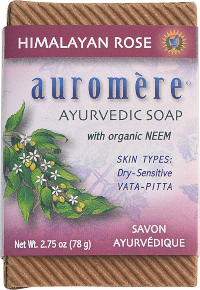 Аюрведическое мыло Auromere с гималайской розой -- 2,75 унции Auromere