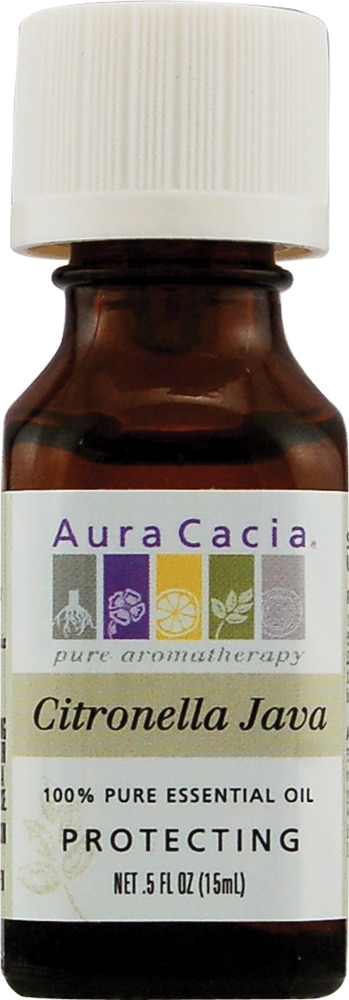 Aura Cacia Стабилизирующее масло цитронеллы яванской – 0,5 жидких унций Aura Cacia