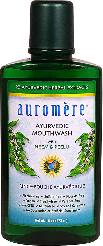Аюрведический ополаскиватель для рта Auromere с нимом и ампулой Пилу - 16 жидких унций Auromere