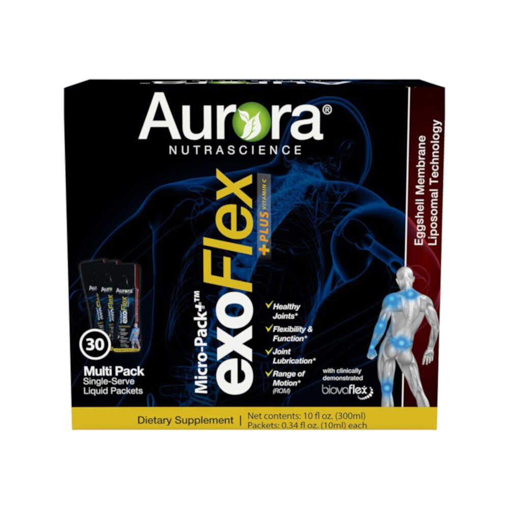 Exo-Flex+ Plus Vitamin C Multi-Pack -- 30 Packets (Пакеты ) Aurora Nutrascience