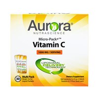 Микро-Липосомальный Витамин С Микро-Пакет+ - 1000 мг - 30 пакетиков - Aurora Nutrascience Aurora Nutrascience