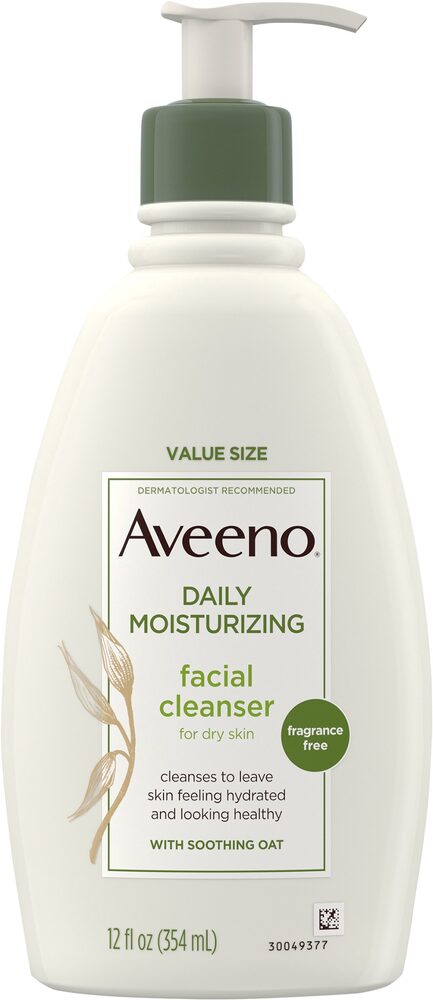 Aveeno Ежедневное Увлажняющее Очищающее Средство Для Сухой Кожи Без Отдушек -- 12 жидких унций Aveeno