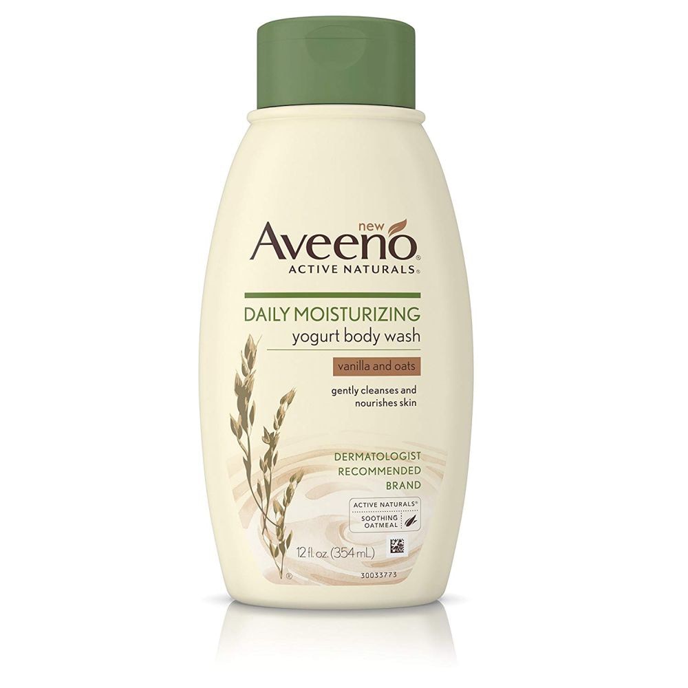 Aveeno Daily Moisturizing Yogurt Body Wash Vanilla and Oats - 12 жидких унций Aveeno