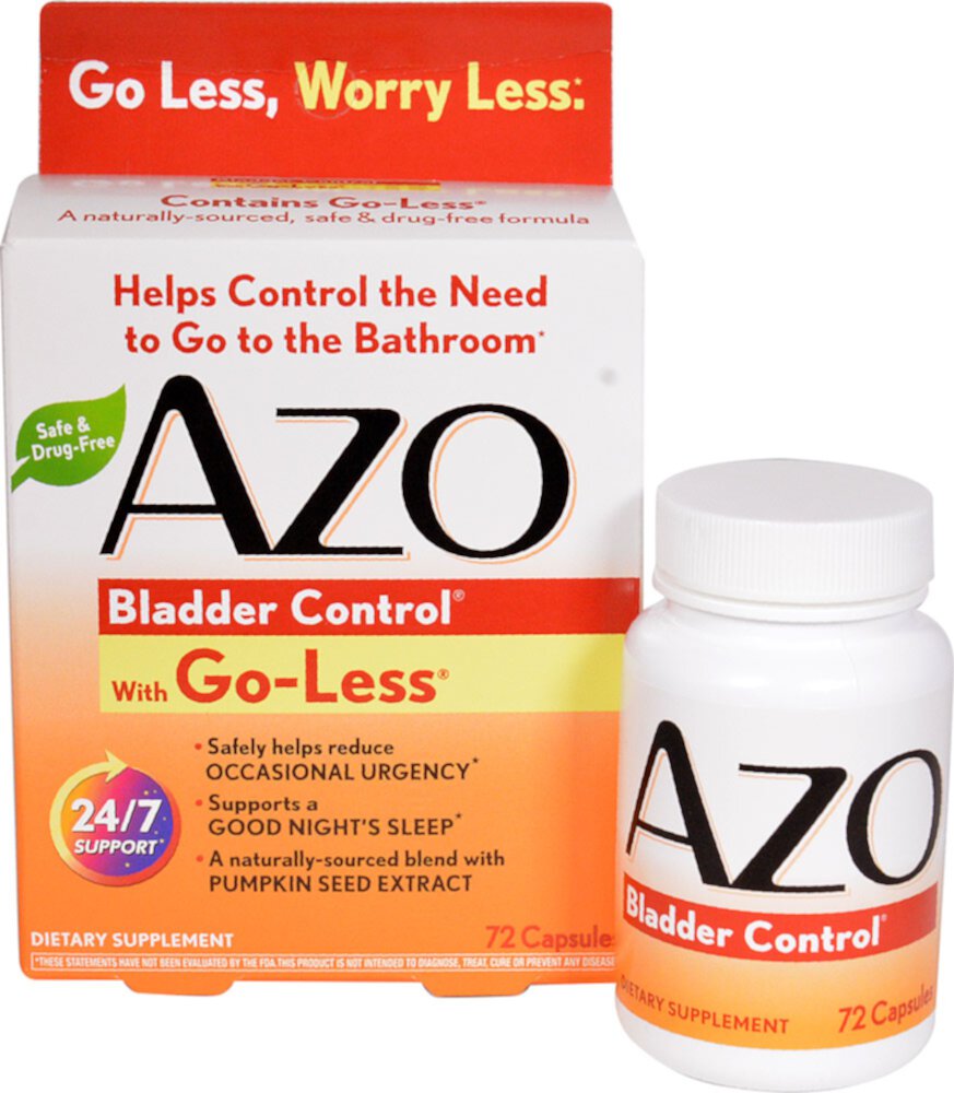 Bladder Control™ with Go-Less® -- 72 Capsules (Капсулы) Azo