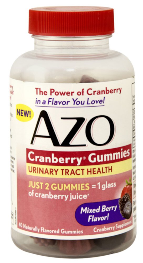 Ягодная смесь жевательных конфет с клюквой — 40 жевательных конфет Azo