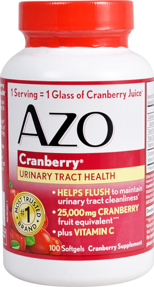 AZO Cranberry® Здоровье мочевыводящих путей — 100 мягких таблеток Azo