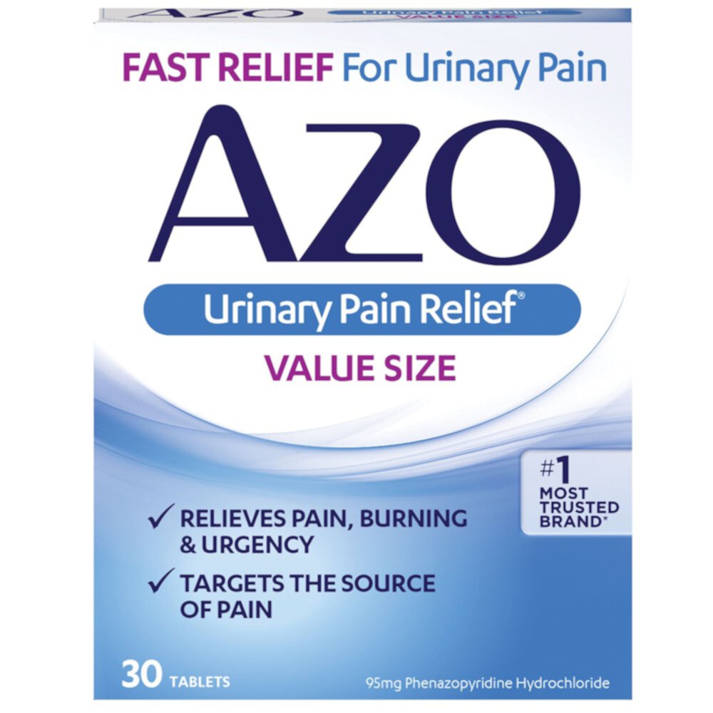 Standard® Urinary Pain Relief -- 30 Tablets (Таблетки) Azo