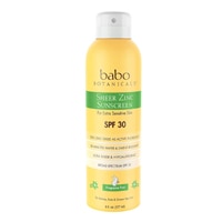 Babo Botanicals Sheer Zinc Солнцезащитный крем для особо чувствительной кожи SPF 30 без отдушек -- 6 жидких унций Babo Botanicals