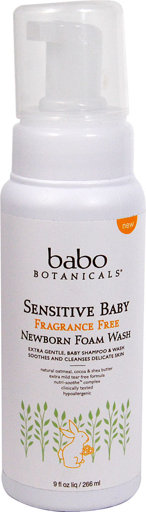 Пенка для умывания Babo Botanicals Sensitive Baby Newborn без запаха -- 9 жидких унций Babo Botanicals