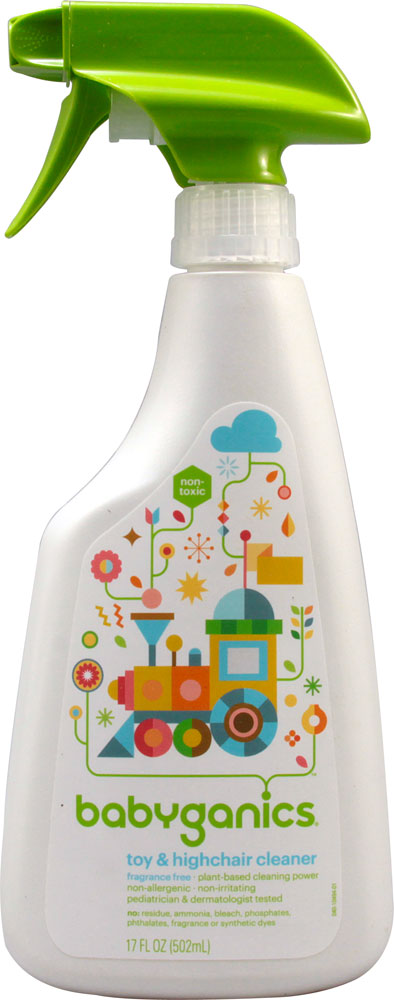 Универсальное чистящее средство для детей Babyganics The Cleaner Upper Toy And Highchair Cleaner Fragrance Free -- 17 fl oz Babyganics