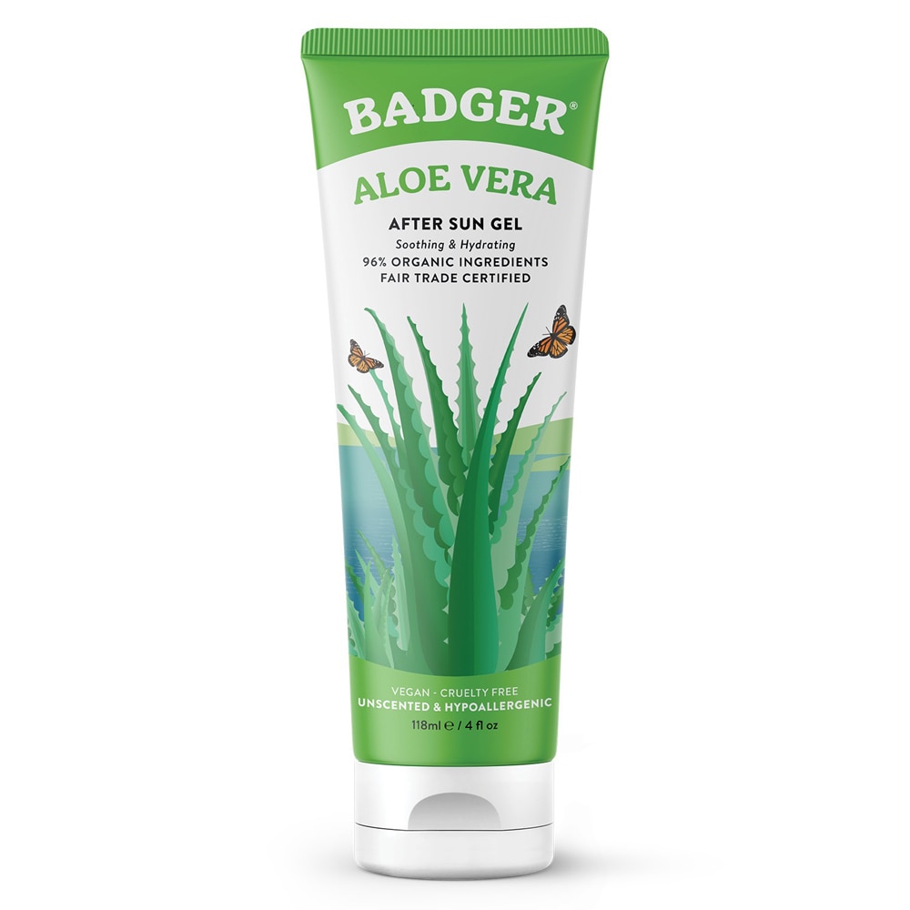 Гель после загара Badger Aloe Vera — 4 жидких унции Badger Basket