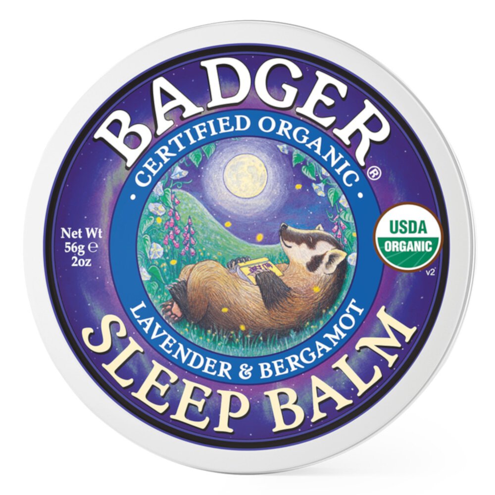 Органический бальзам для сна с лавандой и бергамотом - 2 унции Badger Basket