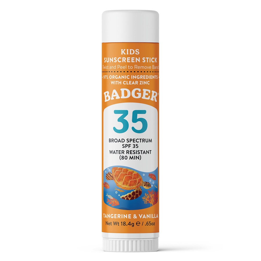 Детское солнцезащитное средство Badger SPF 35 Стик, 0.65 oz Badger Basket