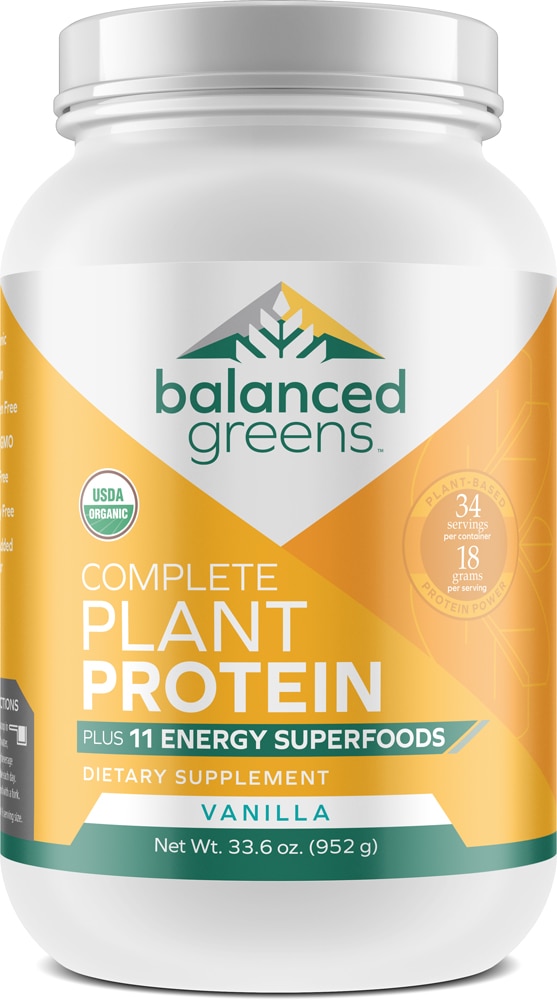Balanced Greens Plant Protein Vanilla — 34 порции Balanced Greens