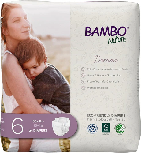 Подгузники Bambo Nature Dream, размер 6-24 подгузники Bambo Nature