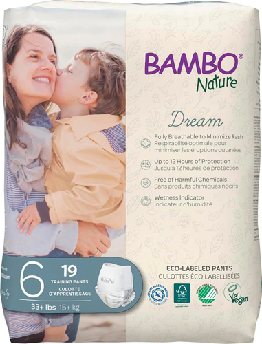 Одноразовые детские трусики Bambo Nature Training Pants Size 6 -- 19 Pants Bambo Nature