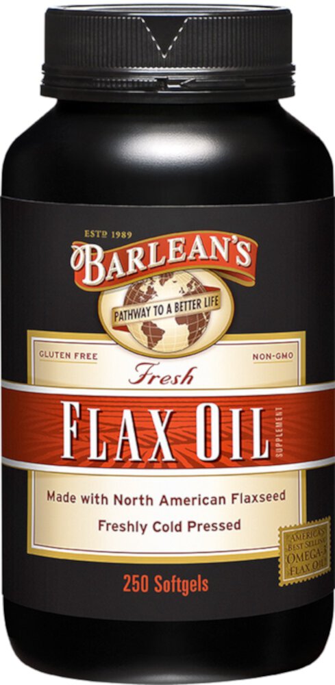 Flax Oil -- 250 Softgels (Мягкие капсулы) Barlean's