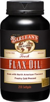 Flax Oil -- 250 Softgels (Мягкие капсулы) Barlean's