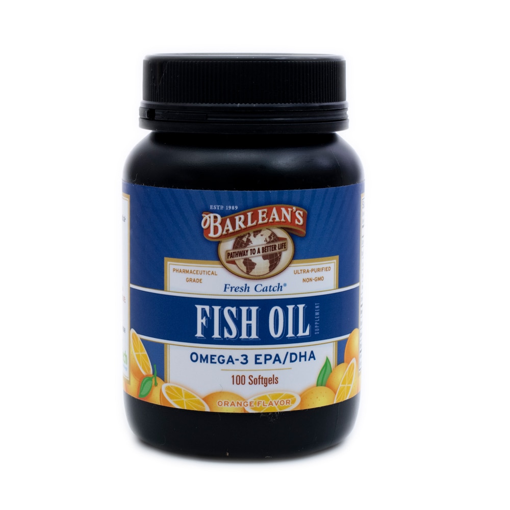 Fresh Catch® Fish Oil Orange -- 100 Softgels (Мягкие капсулы) Barlean's