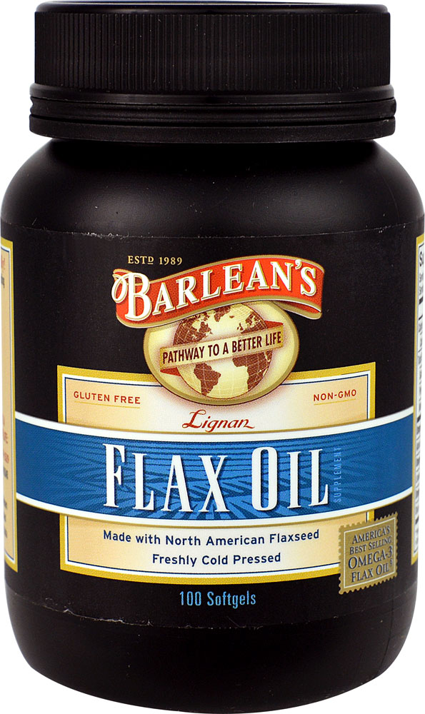 Lignan Flax Oil -- 100 Softgels (Мягкие капсулы) Barlean's