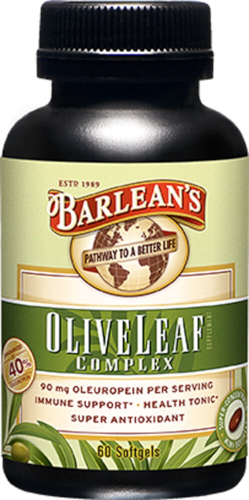 Комплекс оливковых листьев – 60 мягких таблеток Barlean's