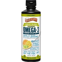 Omega-3 High Potency Fish Oil Citrus Sorbet -- 16 fl oz (Жидкие унции) Barlean's