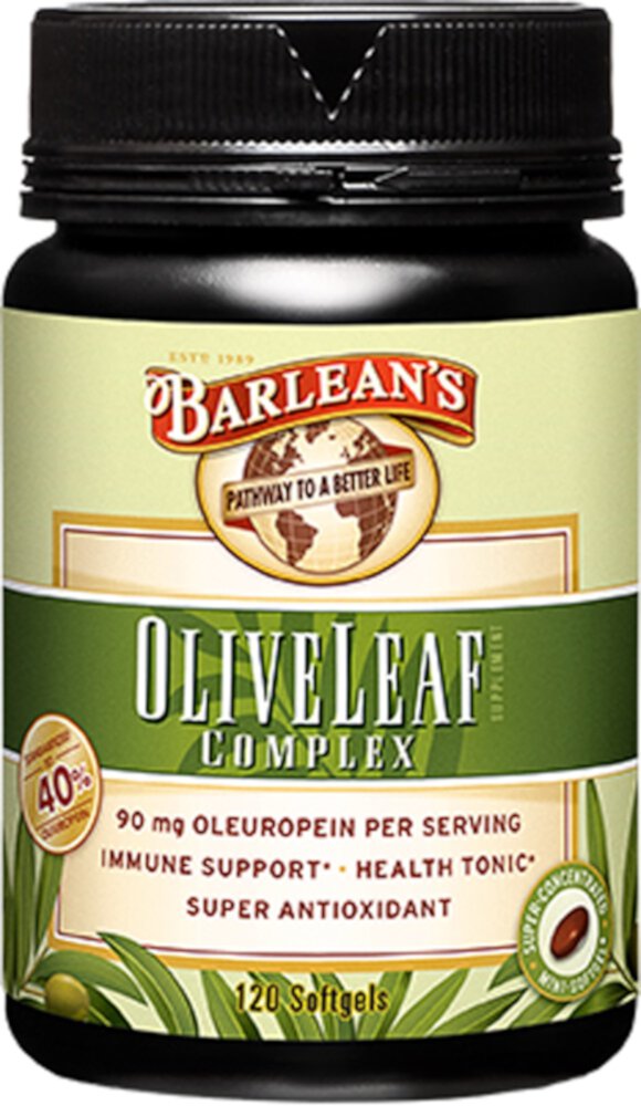Комплекс оливковых листьев – 120 мягких таблеток Barlean's