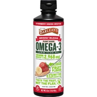 Omega-3 Plant-Based Flax Oil Strawberry Banana Smoothie -- 16 oz (Унции) Barlean's