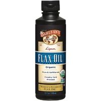 Organic Lignan Flax Oil -- 12 fl oz (Жидкие унции) Barlean's