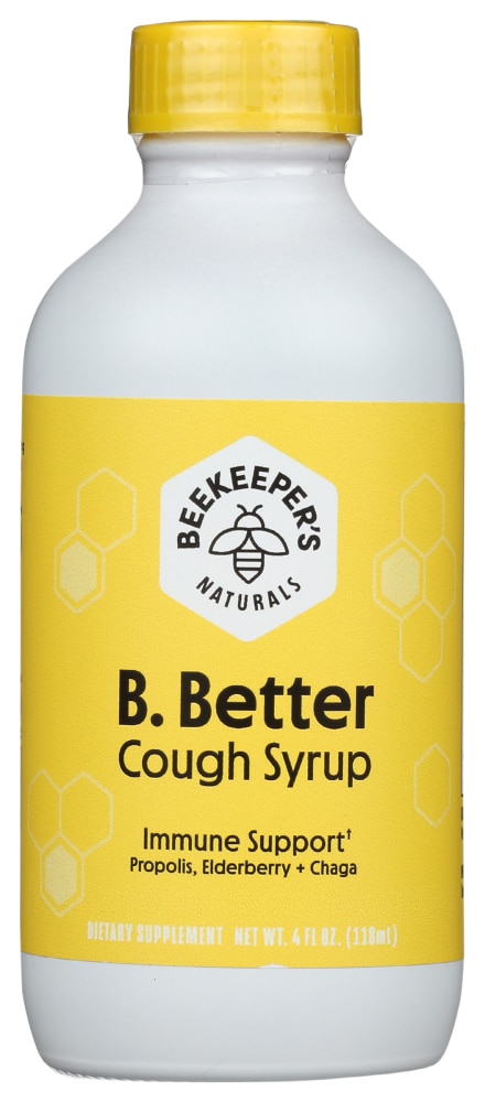 B.Better Cough Syrup -- 4 fl oz (Жидкие унции) Beekeeper's Naturals