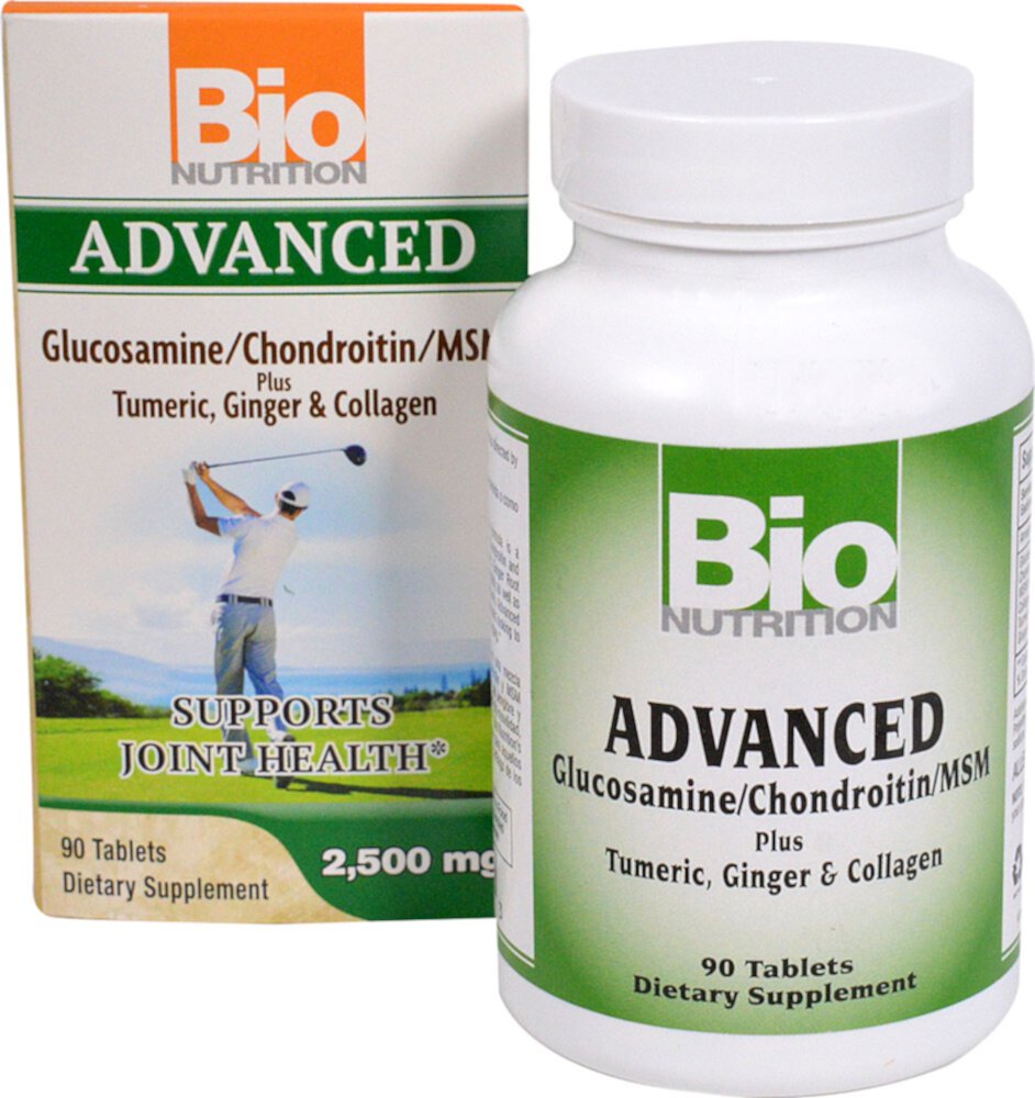 Advanced Glucosamine-Chondroitin-MSM -- 2500 мг -- 90 таблеток Bio Nutrition