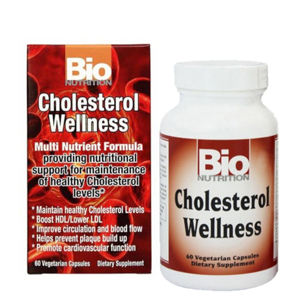 Cholesterol Wellness — 60 вегетарианских капсул Bio Nutrition