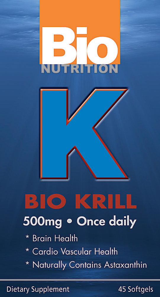 K Bio Krill -- 500 mg - 45 Softgels (Мягкие капсулы) Bio Nutrition