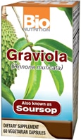 Bio Nutrition Graviola — 1500 мг — 60 вегетарианских капсул Bio Nutrition