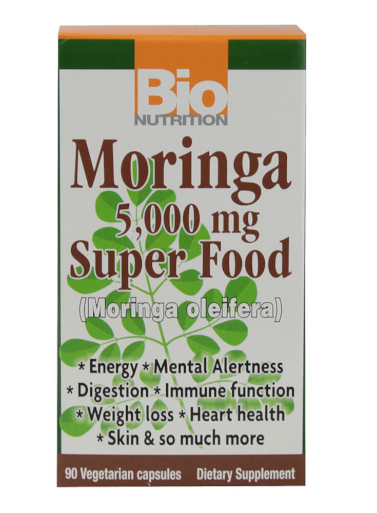 Moringa -- 5000 mg - 90 Vegetarian Capsules (Вегетарианские капсулы) Bio Nutrition