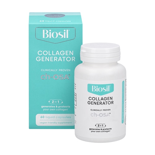 Advanced Collagen Generator -- 5 mg - 60 Small Vegan Liquid Capsules (Жидкие капсулы) BioSil