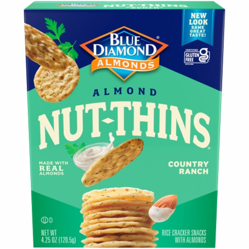 Blue Diamond Almond Nut-Thins® Nut & Rice Cracker Snacks Country Ranch - 4,25 унции Blue Diamond