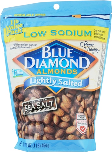 Kosher Almonds Lightly Salted -- 16 oz Blue Diamond