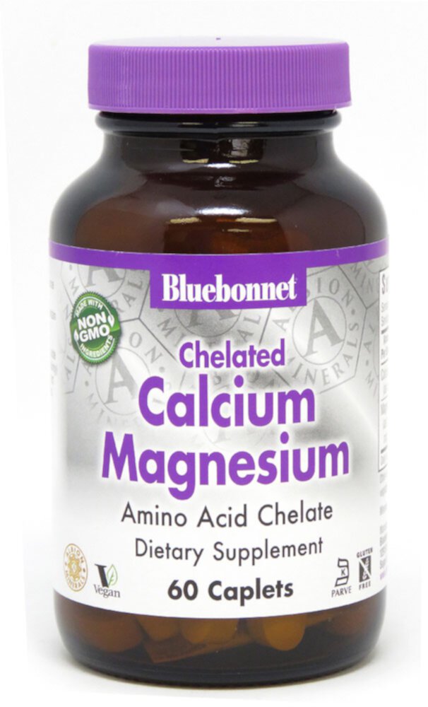 Albion® Chelated Calcium Magnesium -- 60 Caplets Bluebonnet Nutrition