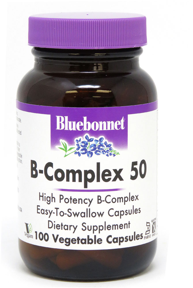 Bluebonnet Nutrition B-Complex 50-100 растительных капсул Bluebonnet Nutrition