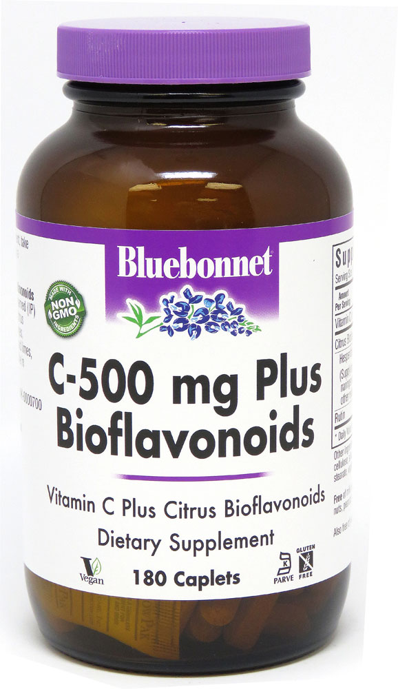 C-500 Plus Bioflavonoids -- 180 Caplets Bluebonnet Nutrition