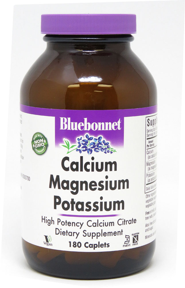 Bluebonnet Nutrition Кальций Магний Калий -- 180 Капсул Bluebonnet Nutrition