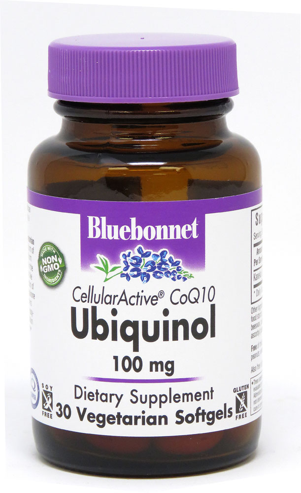 Bluebonnet Nutrition CellularActive® CoQ10 Ubiquinol -- 100 мг -- 30 вегетарианских мягких желатиновых капсул Bluebonnet Nutrition
