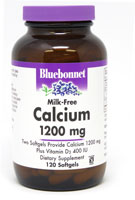 Calcium plus Vitamin D3 -- 1200 mg - 120 Softgels (Мягкие капсулы) Bluebonnet Nutrition